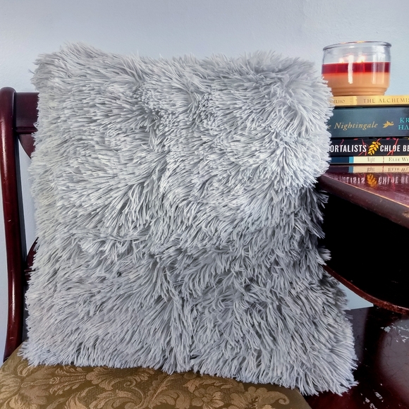 Fluffy Pillow Covers! Pink | Gray | Cream - Picture 3 of 7